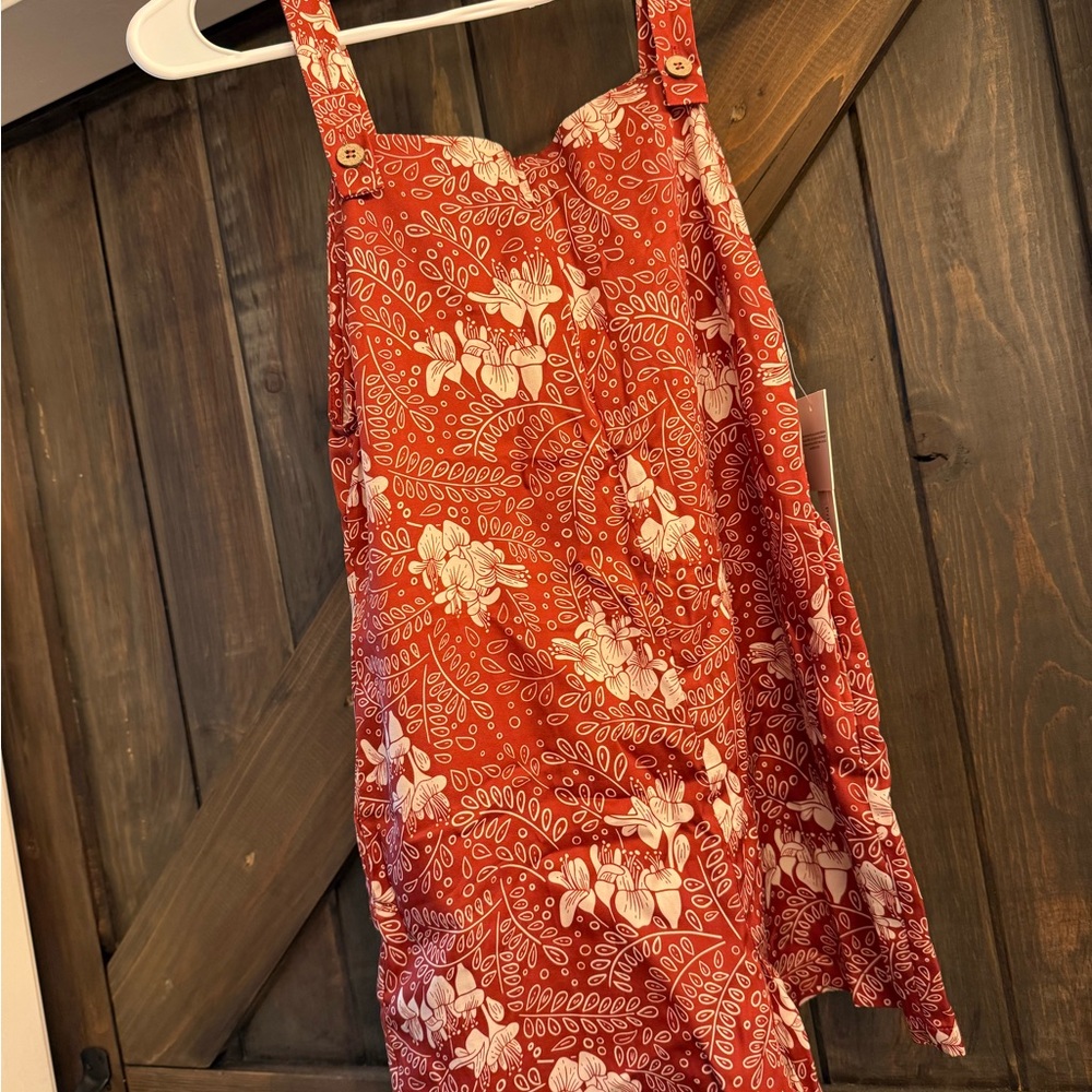 Floral Red Kids Bodysuit